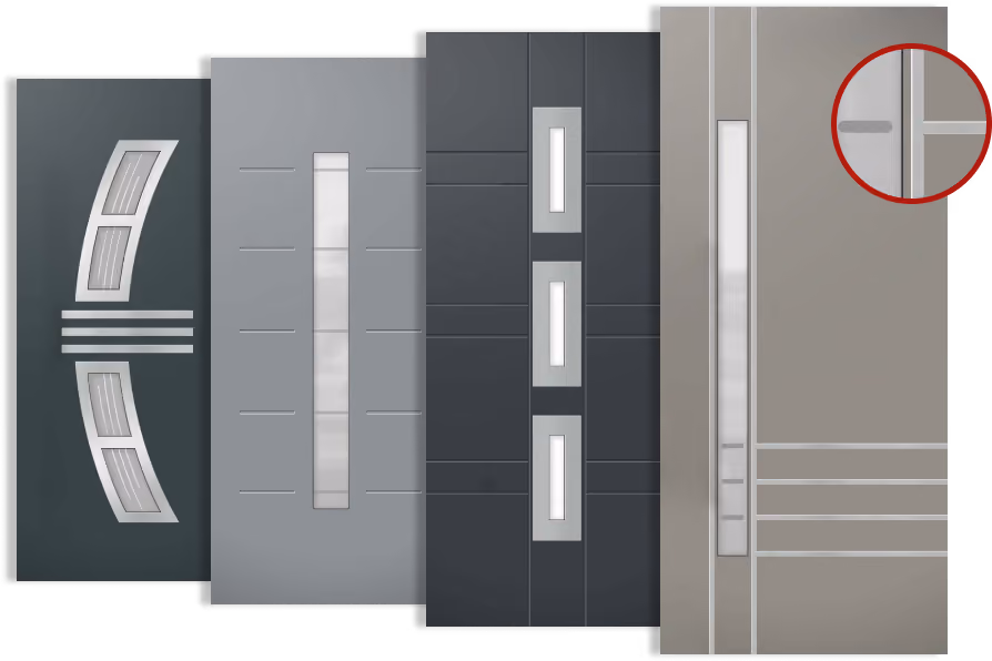 Exemples de panneaux de la série Aluminium Drupanel